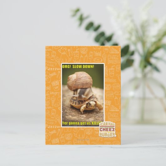 MACH! Langsam! Postkarte (Stehend Vorderseite)