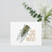 Mach Lärm! Postkarte (Stehend Vorderseite)