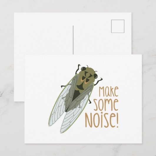 Mach Lärm! Postkarte (Vorne/Hinten)