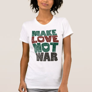 Mach Liebe nicht Krieg, Vintage - Maßgeschneidert T-Shirt