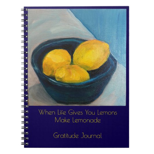 "Mach Limonade" Dankbarkeitstagebuch Notizblock (Vorderseite)