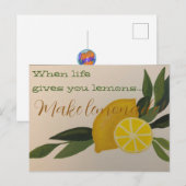 Mach Limonade Postkarte (Vorne/Hinten)