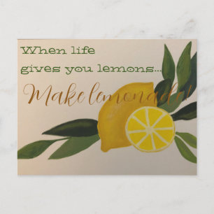 Mach Limonade Postkarte