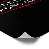 Mach Lügen wieder falsch Geschenk widerstehe Rassi Poster (Ecke)