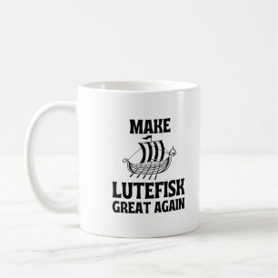 Mach Lutefisk wieder großartig Humorvoller stinken Kaffeetasse