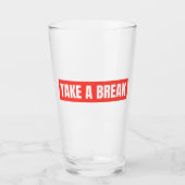 Mach mal Pause Bold Typography Pint Glas (Vorderseite)