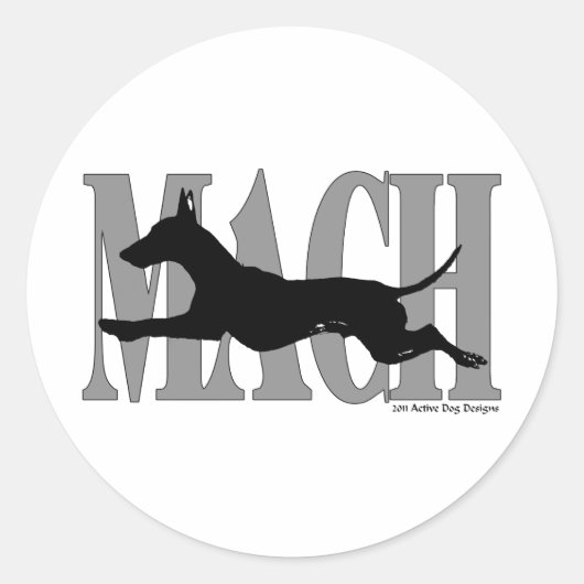 MACH Manchester Runder Aufkleber (Vorderseite)
