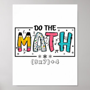 Mach Mathe 67 Mathelehrer Sechs Poster