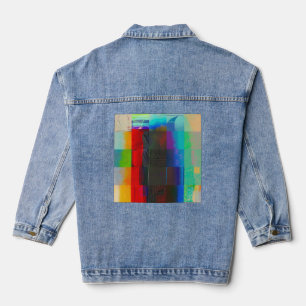 Mach mehr auf Electric Starlight Glitch Digitalkun Jeansjacke