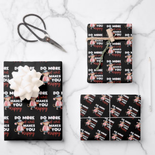 Mach mehr von dem, was dich glücklich macht - Base Geschenkpapier Set