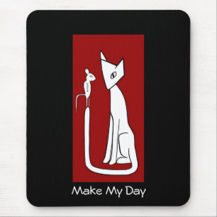 Mach meinen Tag - Katz und Maus Mousepad