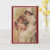 Mach mich Hübsch, Mama. Karte (Gelbe Blume)