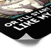 Mach mich nicht wütend, oder ich werde so handeln  poster (Ecke)