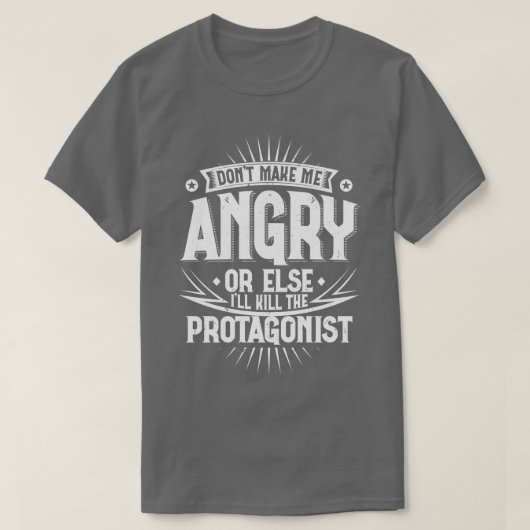 Mach mich nicht wütend oder sonst töte ich die Pro T-Shirt (Design vorne)