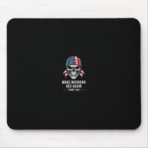 Mach Michigan wieder rot Skull Republikaner Trump Mousepad