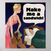 Mach mir ein Sandwich Poster (Vorne)