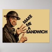 Mach mir ein Sandwich Poster (Vorne)