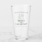 Mach mir keine Angst, geh ruhig mit der Tonika! Glas (Rückseite)