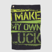 "Mach mir selbst ein Glück" Golf-Handtuch Golfhandtuch (Vorderseite)