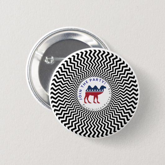 Mach mit beim Party! Party verbieten Button (Vorne & Hinten)