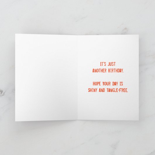 Mach nicht aus! Geburtskarte Karte (Innenseite)