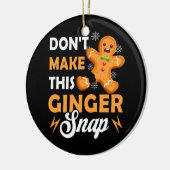 Mach nicht, dass diese Ingwer-Snap-Redhead-Weihnac Keramik Ornament (Links)