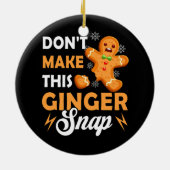 Mach nicht, dass diese Ingwer-Snap-Redhead-Weihnac Keramik Ornament (Hinten)
