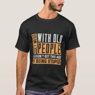 Mach nicht mit alten Vatertag T-Shirt