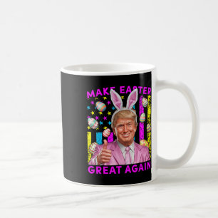 Mach Ostern wieder großartig, lustiger Trump-Hase Kaffeetasse