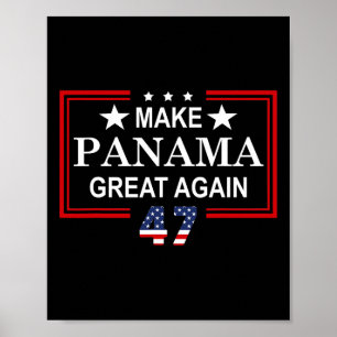 Mach Panama wieder groß Flagge Poster