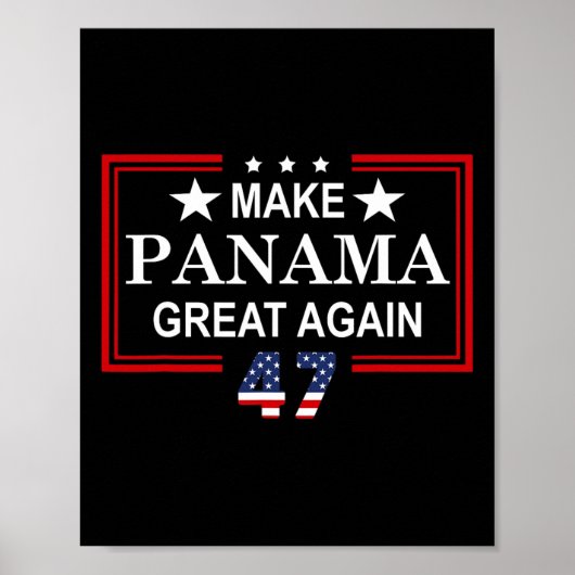 Mach Panama wieder groß Flagge Poster (Vorne)