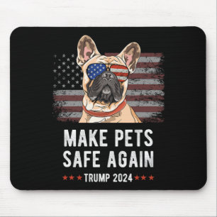 Mach Pets wieder sicher Französische Bulldogge Hun Mousepad