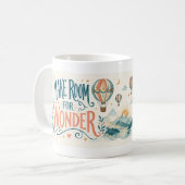 Mach Platz für Wunder Handlettered Becher Kaffeetasse (Vorderseite Links)