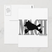 MACH Poodle Postkarte (Vorne/Hinten)