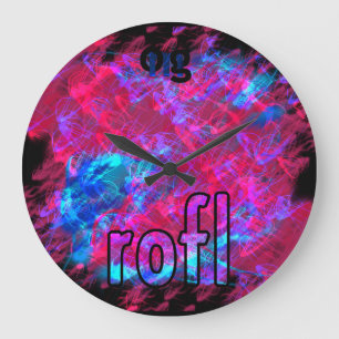 MACH! Rofl Große Wanduhr