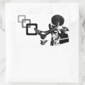 Mach schon! Graffiti von Frau Take Rechteckiger Aufkleber (Tasche)