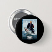 Mach Strohhalme wieder großartig Meme-Design Button (Vorne & Hinten)