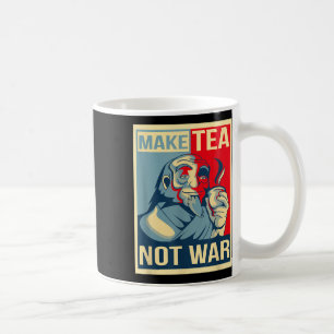 Mach Tee nicht Krieg. Tealover Japanischer Buddha  Kaffeetasse