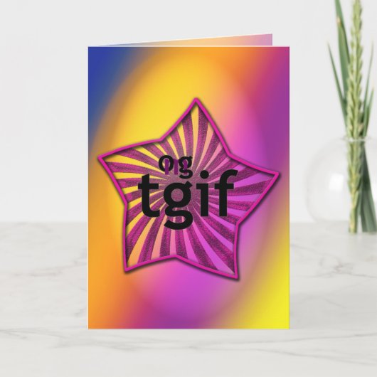 MACH! Tgif Dankeskarte (Vorderseite)