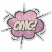 MACH! Vintages Comic Buch Steampunk Pop Kunst Aufkleber (Vorderseite)