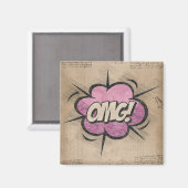 MACH! Vintages Comic Buch Steampunk Pop Kunst Magnet (Vorderseite/Rückseite)