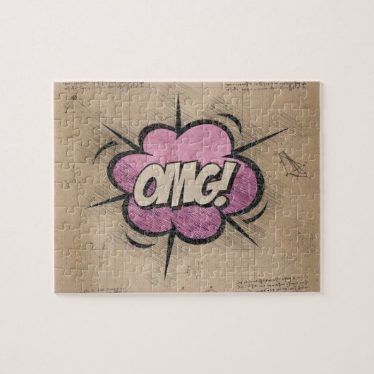 MACH! Vintages Comic Buch Steampunk Pop Kunst Puzzle (Horizontal)