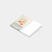 Mach, was dich glücklich macht, Fox mit Herz zu sc Post-it Klebezettel (angewinkelt)