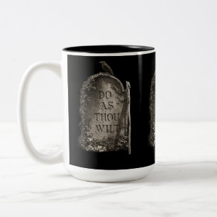 Mach was du willst zweifarbige tasse