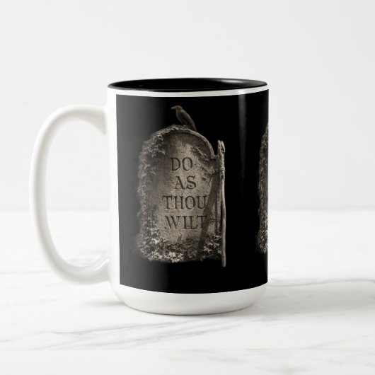 Mach was du willst zweifarbige tasse (Links)