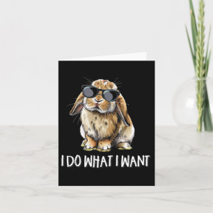 Mach Was Ich Will Mini Holland Lop Bunny Kaninchen Karte