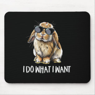 Mach Was Ich Will Mini Holland Lop Bunny Kaninchen Mousepad