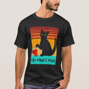 Mach Was Ich Will Vintage Kätzchen Katze Meine Kat T-Shirt