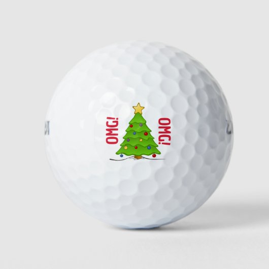 MACH! Weihnachtsbaum Monogram Golf Ball (Vorderseite)