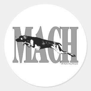 MACH Weimeraner Runder Aufkleber
